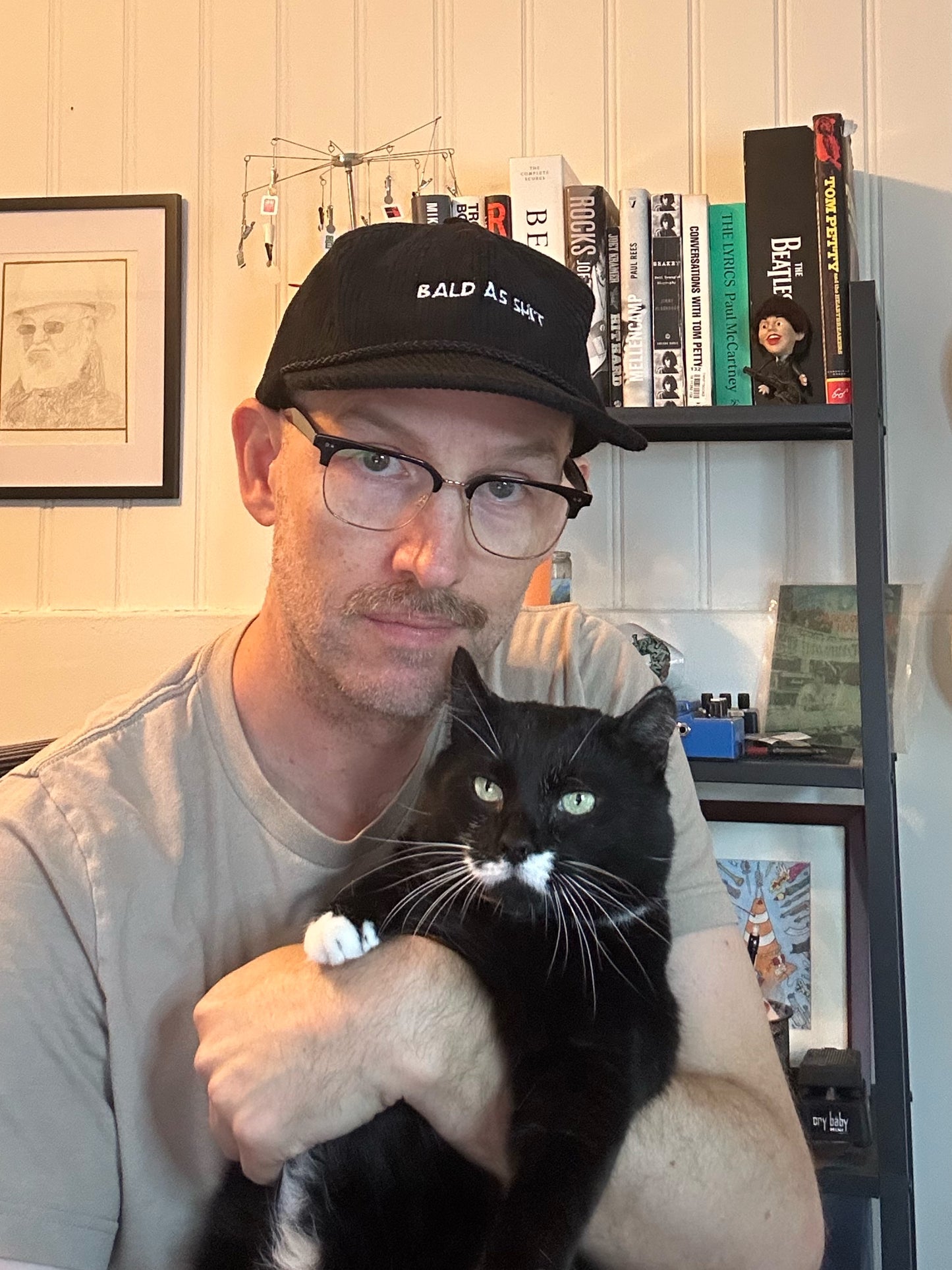 *NEW* Black Corduroy Bald as Shit Hat