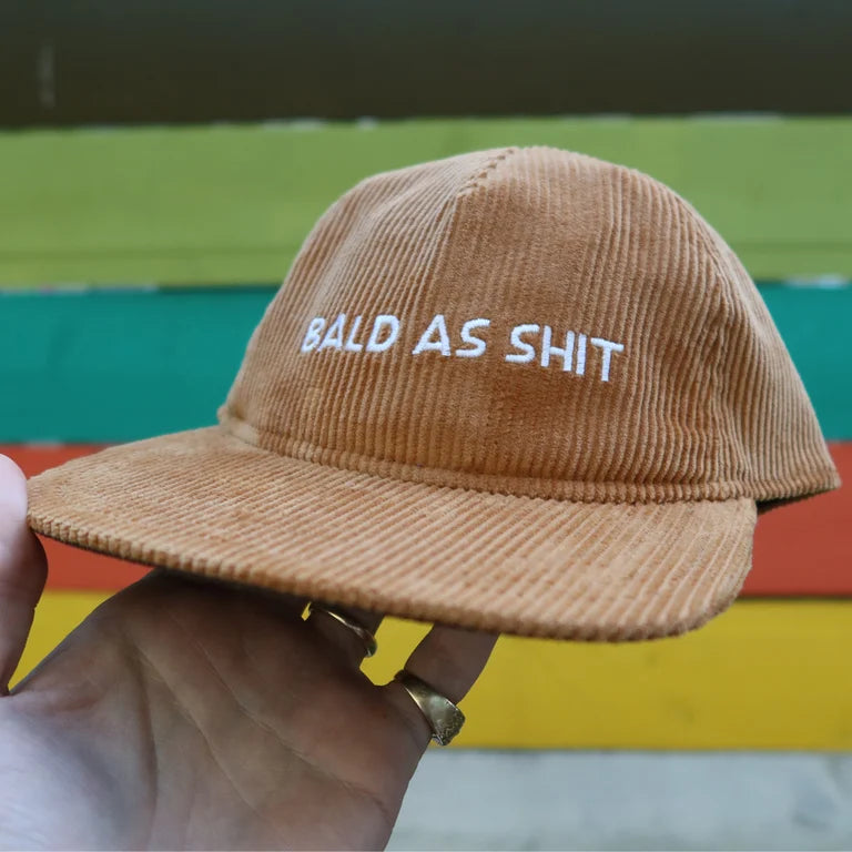 Brown Corduroy Bald as Shit Hat